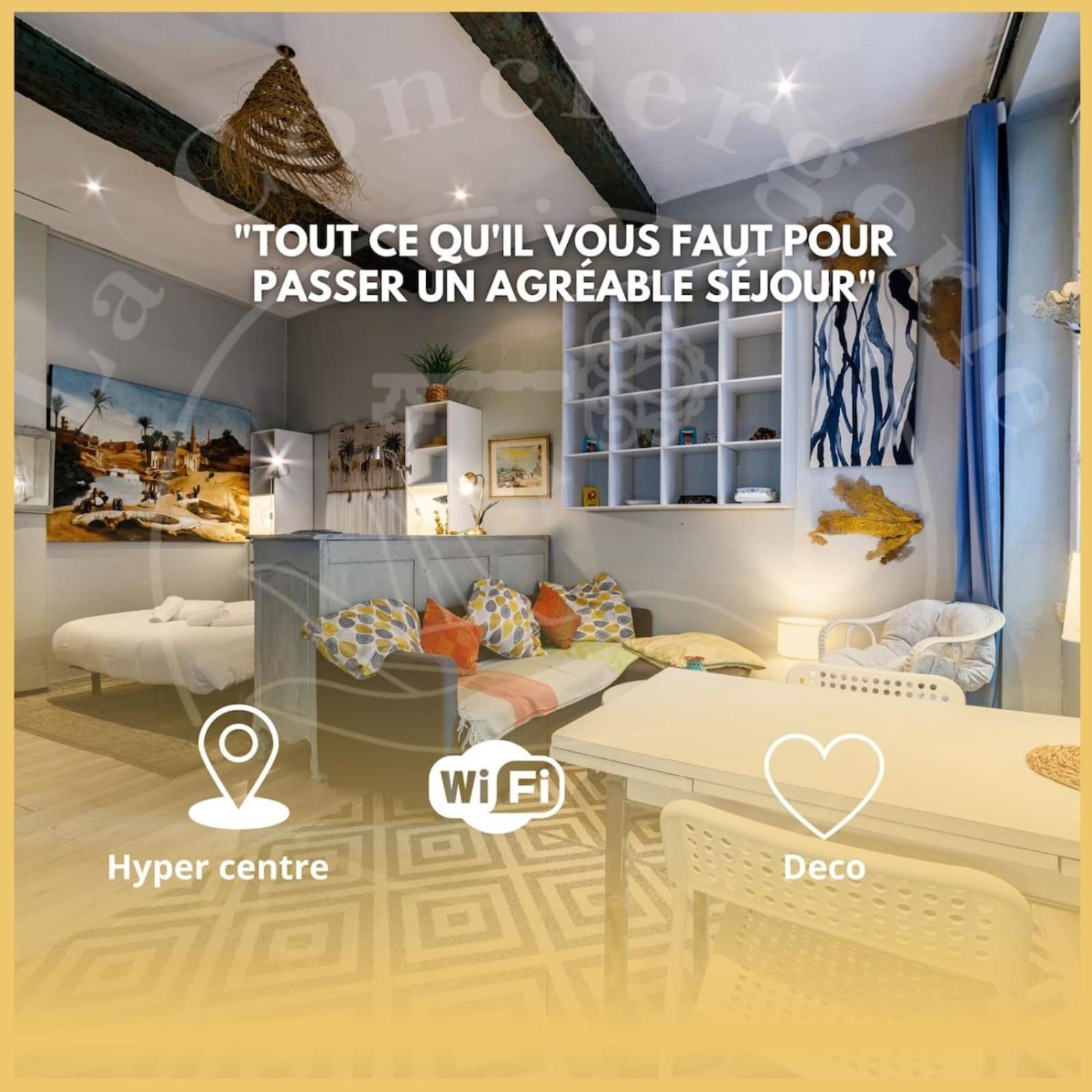 Appartement Le Chineur-hyper Centre-near Station-wifi *